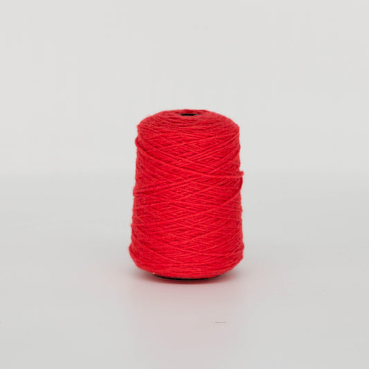 Red 100% Wool Rug Yarn On Cones (452) - Tuftingshop